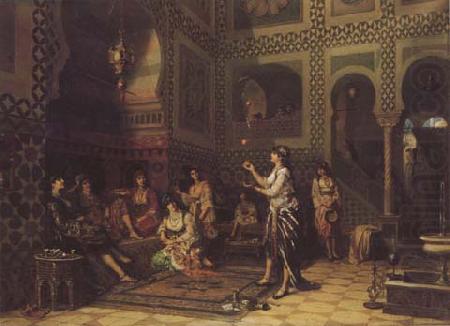 Jean-Baptiste Huysmans Les Chlaoucha au harem (Algerie) (mk32) china oil painting image